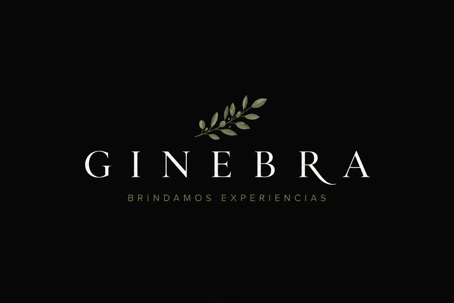 Logo GINEBRA sobre fondo negro