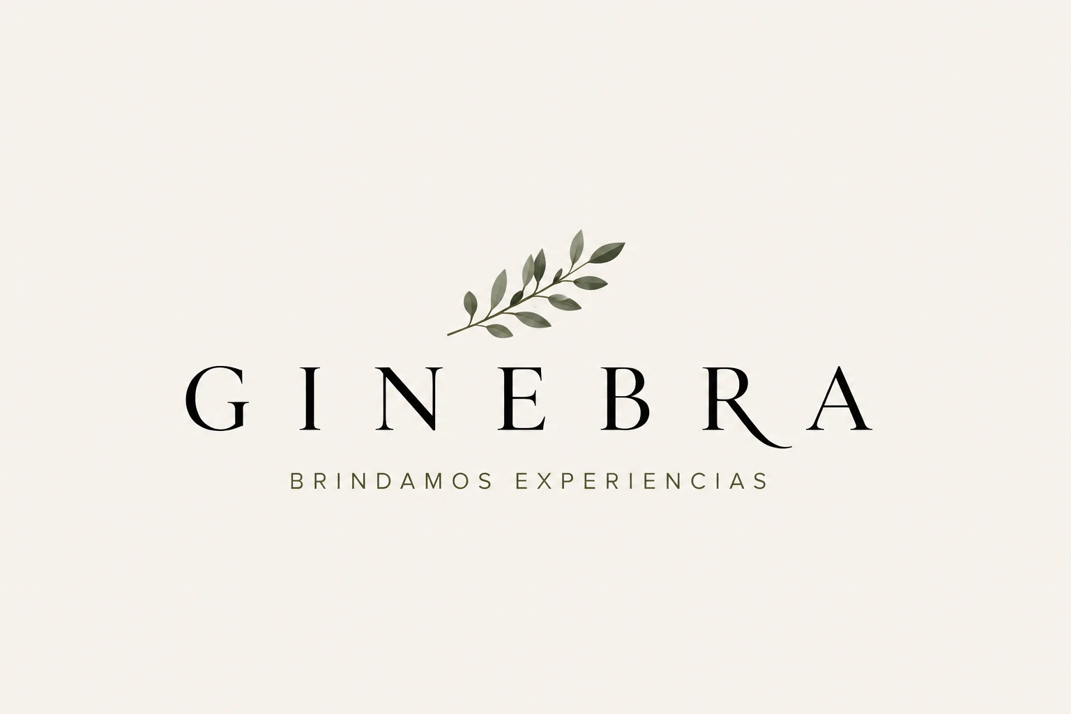 Logo principal GINEBRA sobre fondo blanco roto